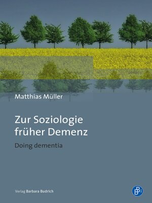 cover image of Zur Soziologie früher Demenz